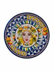 Chiara Alessi Portofino Mavi Melamin Yemek Tabağı 28 Cm