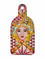 Chiara Alessi Portofino Kırmızı Melamin Sunum Tahtası 34 Cm