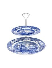 Blue Italian 2 Katlı Kek Standı
