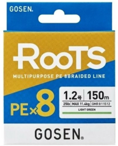 Gosen Roots PE X8 İp Misina 150mt Açık Yeşil 0.8 PE (0.15mm)