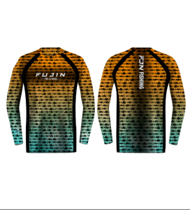 Fujin Performance T-Shirt Aqua Orange Fish