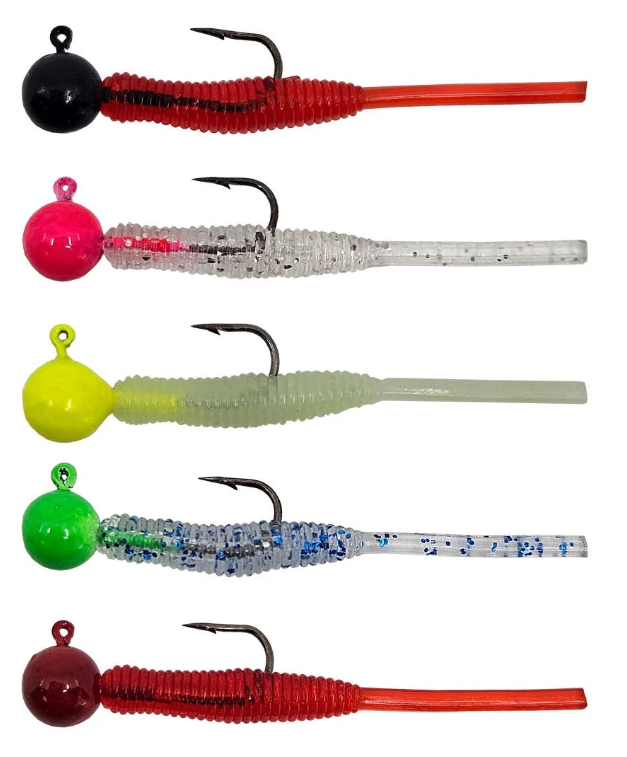 Kendo Hook Worm Jighead+Lrf Silikonu 1gr+4.5cm 5 Adet