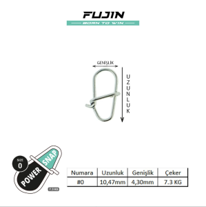 Fujin Power Snap Maket Balık ve LRF Klipsi