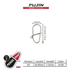 Fujin Power Snap Maket Balık ve LRF Klipsi