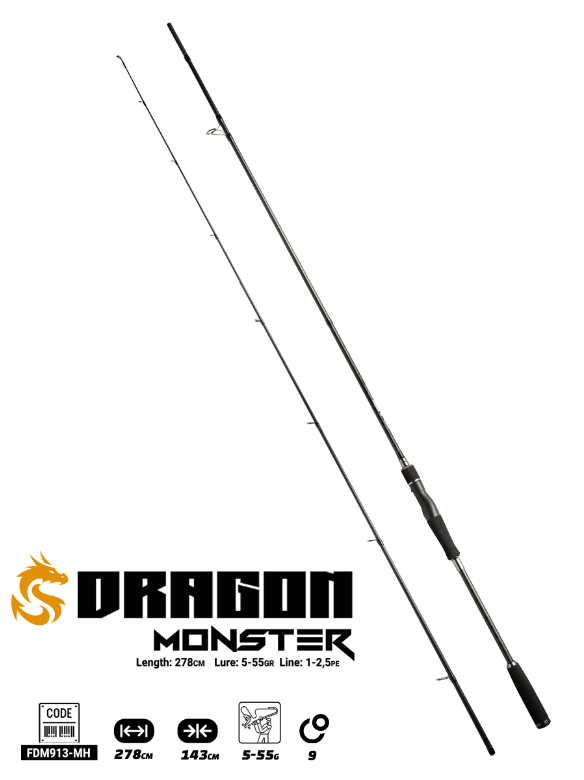 Fujin Dragon Monster 278cm 5-55gr Spin Kamışı