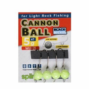 SPIINX CANNON BALL JIGHEAD GLOW 4P