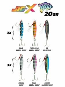 Fujin Jig-X Trio 3lü Micro Jig 20gr