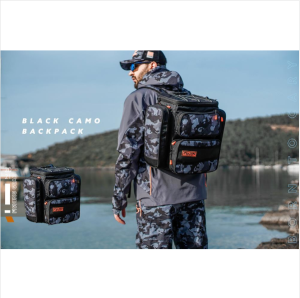 Fujin Black Camo Back Pack - Balıkçı Sırt Çantası