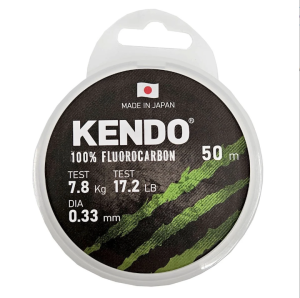 Kendo 100% Fluorocarbon White 50m Misina 0.25mm