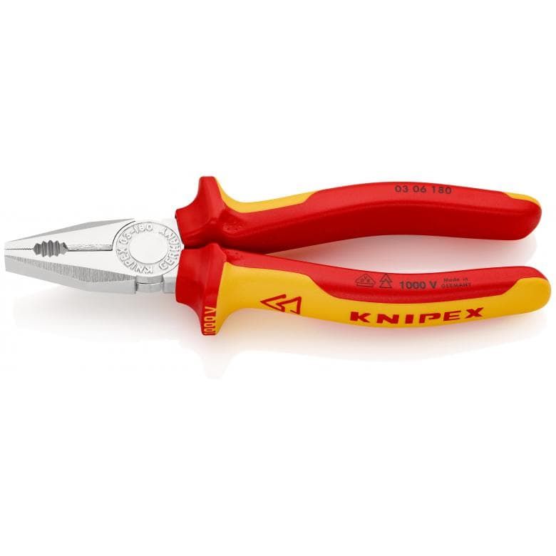 Knipex 03 06 180 Pense Kalın İzole 180mm