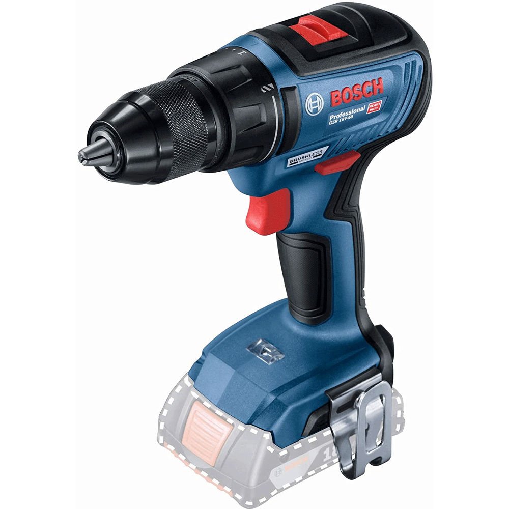 Bosch GSR 18V-50 Professional (SOLO AKÜ DAHİL DEĞİLDİR) Darbesiz Akülü Delme/Vidalama Makineleri
