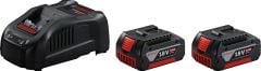 Bosch PROFESSİONAL  2 X GBA 18V 5.0AH + GAL 1880 CV BAŞLANGIÇ SETİ