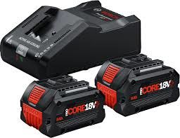 BOSCH Profesyonel 18 Volt ProCORE Starter Set GAL 18V-160 C Hızlı Şarj Cihazı + 2 x ProCORE 18V 8,0 Ah Akü