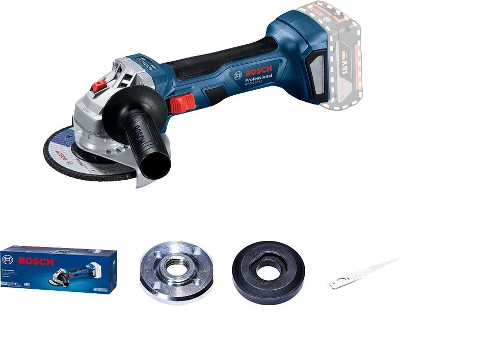 Bosch Professional GWS 180-LI 18V 4 AH TEK Akülü 125 MM Taşlama Makinesi 0 601 9H9 025