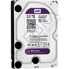 WESTERN DİGİTAL WD20PURX PURPLE 2TB 5700RPM 64MB 7X24 HARDDİSK