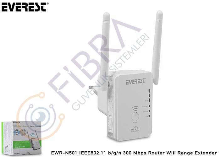 Everest EWR-N501 IEEE802.11 b-g-n 300 Mbps Router Wifi Range Extender