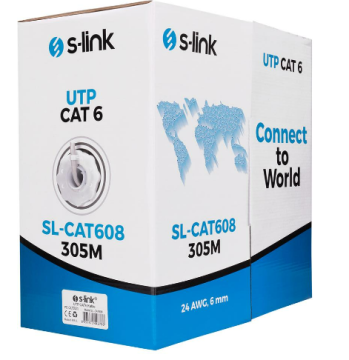 S-link SL-CAT608 305mt Utp Cat6 Kablo 24awg