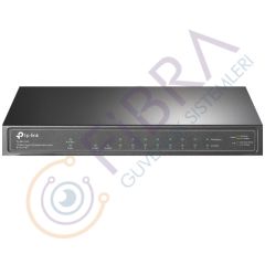 TP-LINK TL-SG1210P 8 Port 10-100-1000 Poe+ Switch 1 Port SFP Çelik Kasa Rack Mount