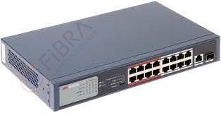 Hikvision DS-3E0318P-E-M 16 Portlu 10-100 Fast Ethernet Switch- 16 Port Poe 130W