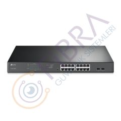 Tp-Link TL-SG1218MP 16 Port 10-100-1000 Poe+ Switch 2 Port SFP Çelik Kasa Rack Mount