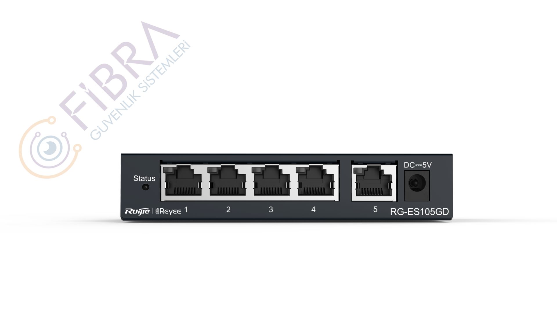 Ruijie-Reyee RG-ES105GD 5 Port 10-100-1000 Mbps Gbit Yönetilemez Switch Çelik Kasa