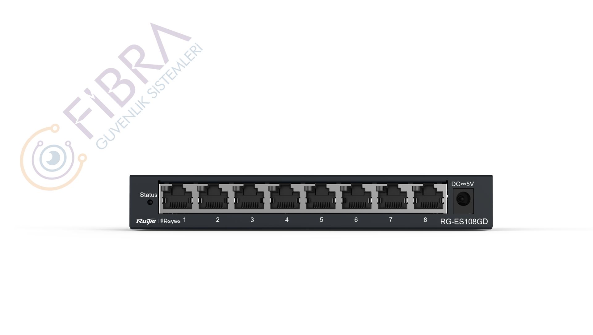 Ruijie-Reyee RG-ES108GD 8 Port 10-100-1000 Mbps Gbit Switch Çelik Kasa