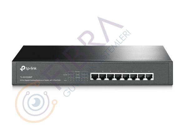 Tp-Link TL-SG1008MP 8 Port Poe+ 10-100-1000 Mbps Switch Çelik Kasa Rack Mount