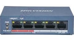 Hikvision DS-3E0105P-E-M(B) 4 PORT 10-100 4 PORT POE 35W Yönetilemez Switch