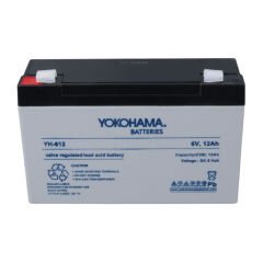 YOKOHAMA YH-612 6 VOLT - 12 AMPER KURU AKÜ (150 X 50 X 94 MM)