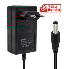 WEKO 18 VOLT - 1 AMPER 5.5*2.5 UÇLU YERLİ ÜRETİM PRİZ TİPİ ADAPTÖR