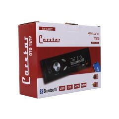 CARSTAR CS-107 ÇİFT USB/SD/FM/AUX/BLUETOOTH KUMANDALI OTO TEYP 4X60 WATT