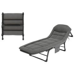 SUNUP SN-26975 TAŞINABİLİR AYARLANABİLİR 5 KADEME SÜNGER KAMP YATAK ŞEZLONG (KAZAYAĞI)