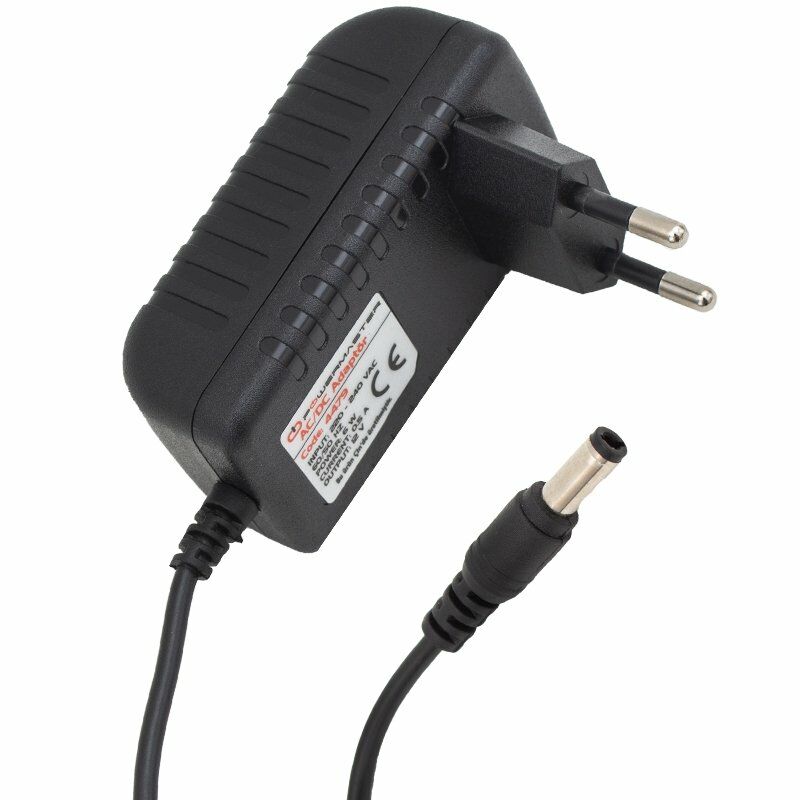 POWERMASTER PM-4479 12 VOLT - 0.5 AMPER 5.5*2.5 UÇLU PLASTİK KASA PRİZ TİPİ ADAPTÖR
