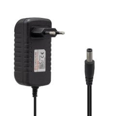 POWERMASTER PM-4531 12 VOLT - 2 AMPER 5.5*2.5 UÇLU PLASTİK KASA PRİZ TİPİ ADAPTÖR