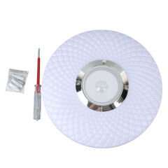 POWERMASTER PM-27329 BEYAZ 30*6 CM 24 WATT BLUETOOTH HOPARLÖRLÜ TAVAN AYDINLATMA
