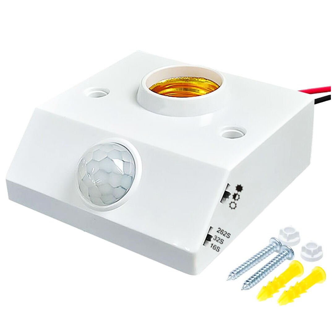 LEDX DY-102 ABS 360 PIR HAREKET SENSÖRLÜ E27 DUY APARATI