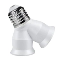 LEDX DY-101 E27 DUY ÇOĞALTICI (TEK DUYDAN ÇİFT E27 LAMBA BAĞLANTISI)