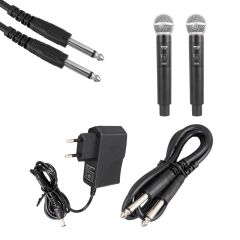 KÖNİG K-990 UHF 2X100 KANAL 2 EL MİKROFONLU KABLOSUZ TELSİZ MİKROFON