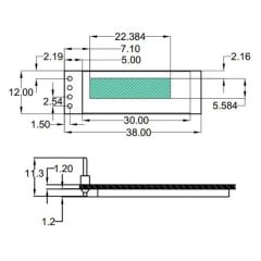 RC-10006 0.91'' 128x32 Oled Lcd Ekran - RoboClass