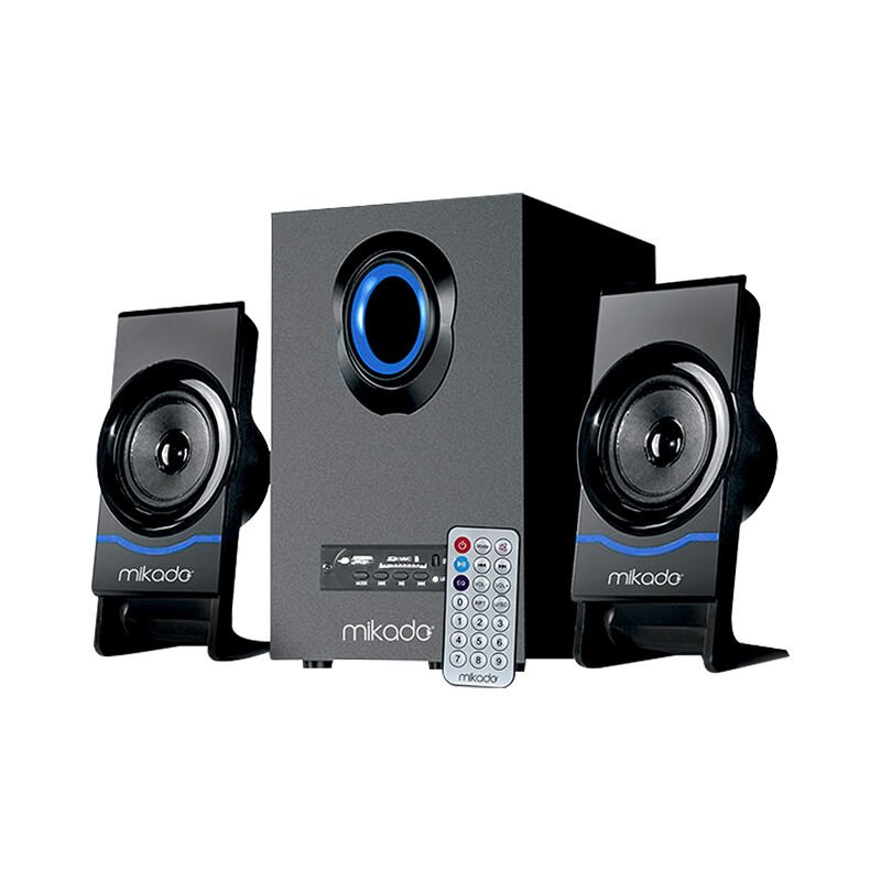 MIKADO MD-1700BT 2+1 SİYAH USB+SD+FM+BT DESTEKLİ UKLI MULTIMEDIA SPEAKER