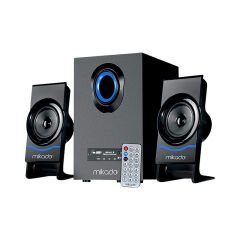 MIKADO MD-1700BT 2+1 SİYAH USB+SD+FM+BT DESTEKLİ UKLI MULTIMEDIA SPEAKER