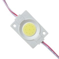 POWERMASTER 12V KASALI KAPAKSIZ 30X45 MM BEYAZ YUVARLAK COB LED