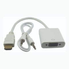 BM-001 HDMI - VGA Çevirivi (Ses' li) - Beyaz - Class