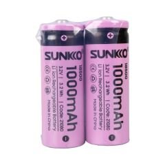 SUNKKO IFR 3.2 VOLT 1000 MAH 18500 ŞARJ EDİLEBİLİR PİL (1 ADET FİYATI)