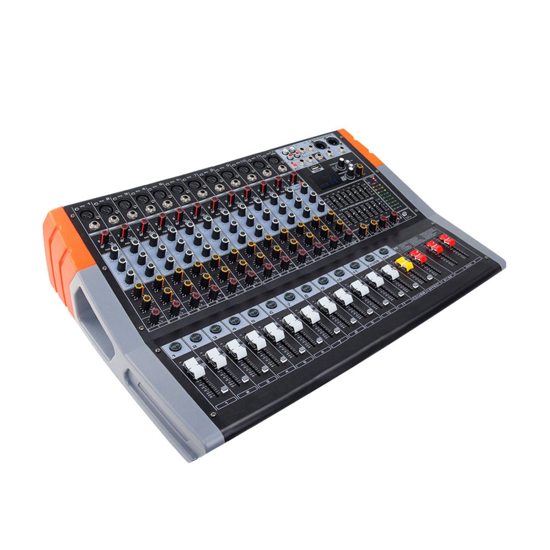 König KRS-12P 1100FX 2x500W 12 Kanal Bluetooth Power Mikser