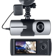 POWERMASTER R300 GPSLİ ÇİFT KAMERALI ARAÇ İÇİ DVR KAMERA SET (32 GB KART DESTEKLİ)