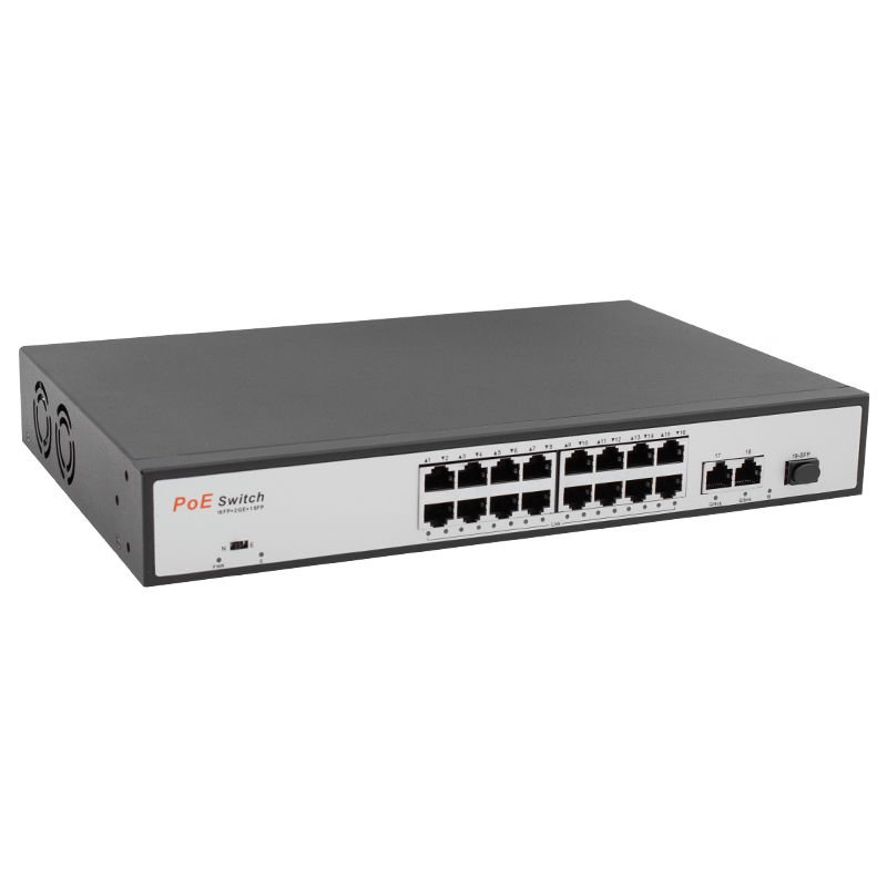 URANIUM POE-1621SFP 2X GIGABIT UPLINK 1X SFP 16 PORT 10/100 MBPS 200 WATT POE SWITCH