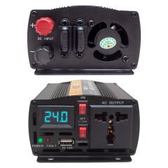 POWERMASTER PWR300-24 TEK DİJİTAL EKRAN 24 VOLT - 300 WATT MODIFIED SINUS WAVE INVERTER