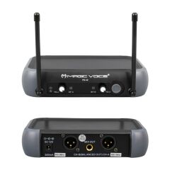 MAGICVOICE PG-42X VHF 2 EL KABLOSUZ TELSİZ MİKROFON (VOLUME KONTROLLÜ)