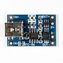 ARD-MDL 1102 TP4056 5V 1A LI-PİL ŞARJ MODÜLÜ (MİNİ USB) + AKIM KORUMALI - Arduino